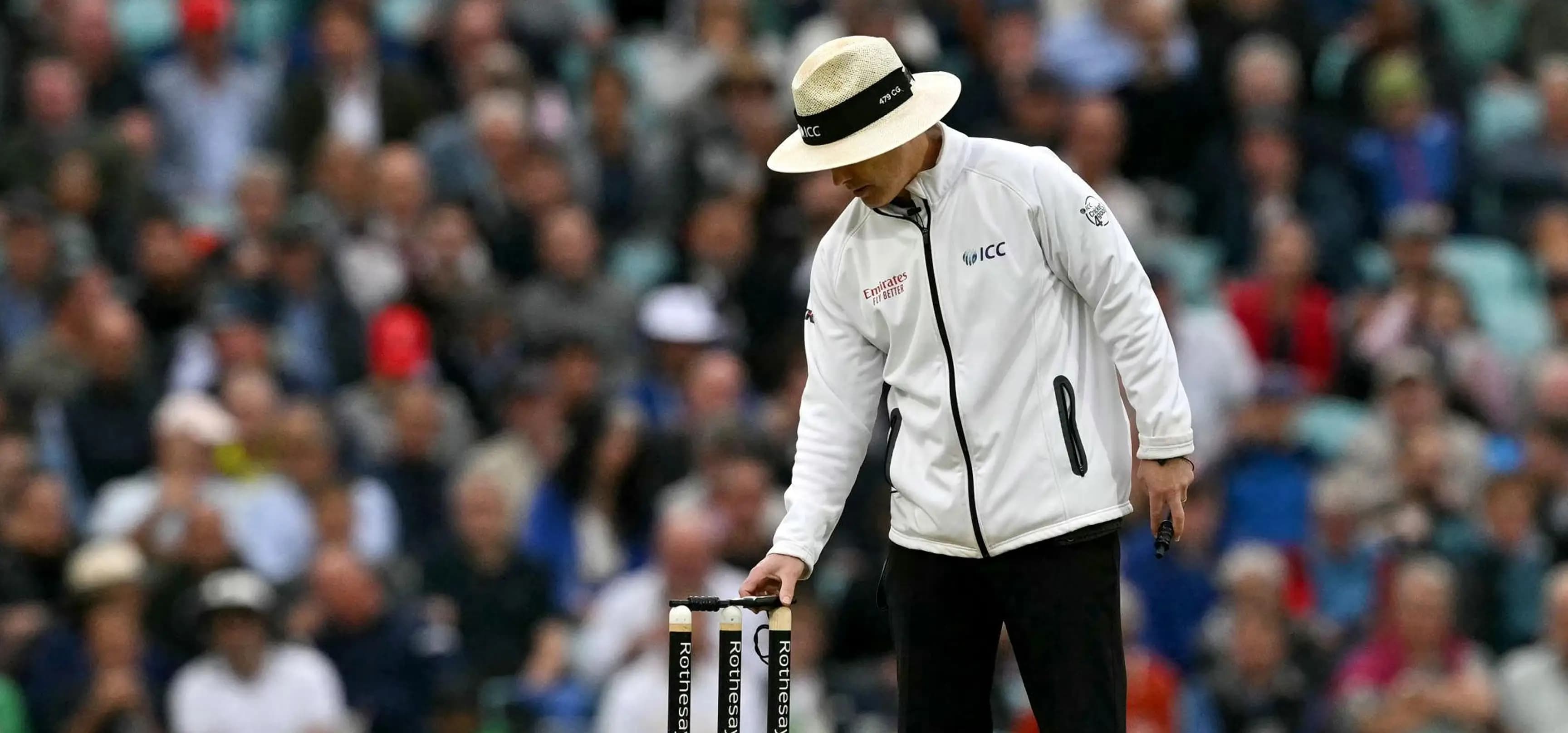 Cricket umpire background